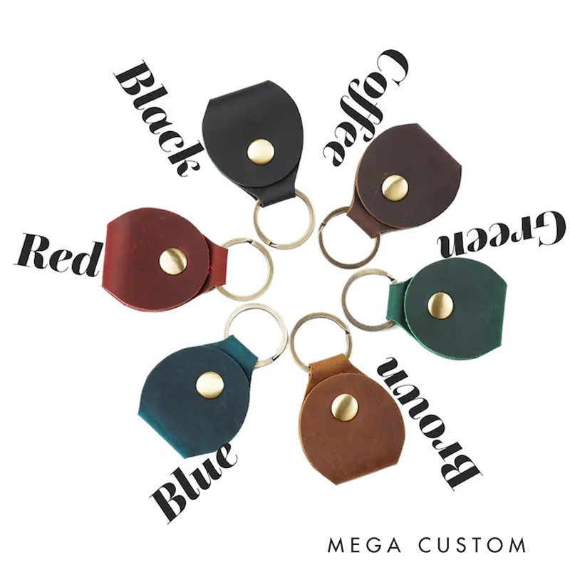 Personalized Leather Guitar Pick Holder Silver Commemorative Coins Case Musician Gift