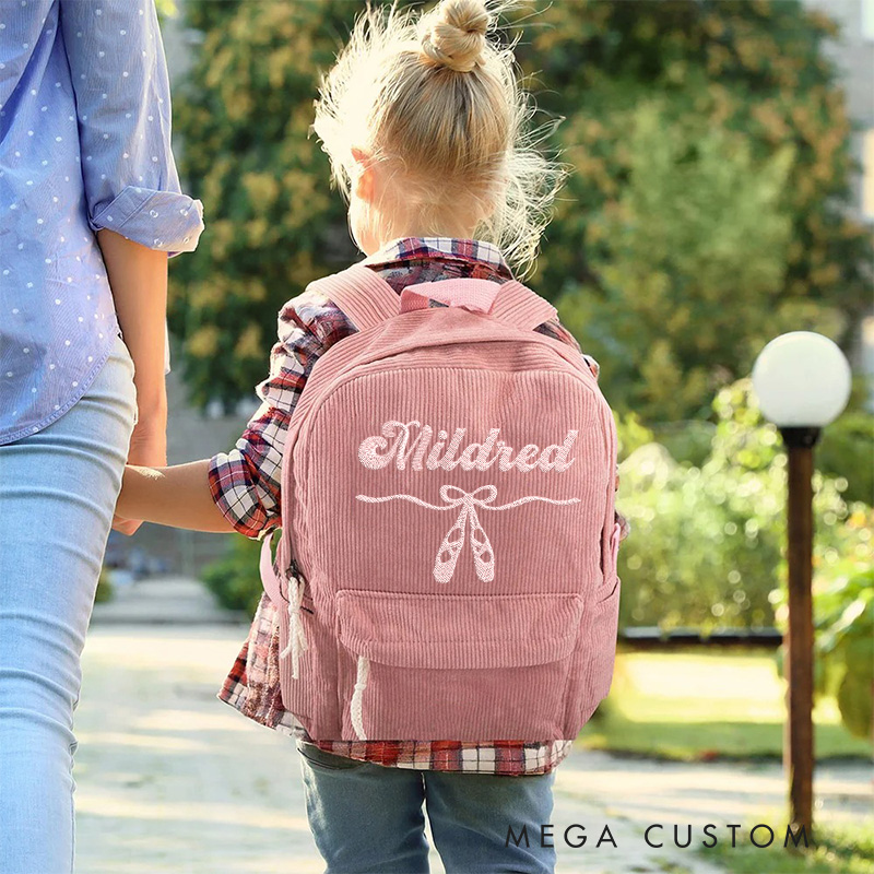 Personalized Monongrammed Ballerina Backpack Dance Bag Ballet Gifts for Girls Women Dancers