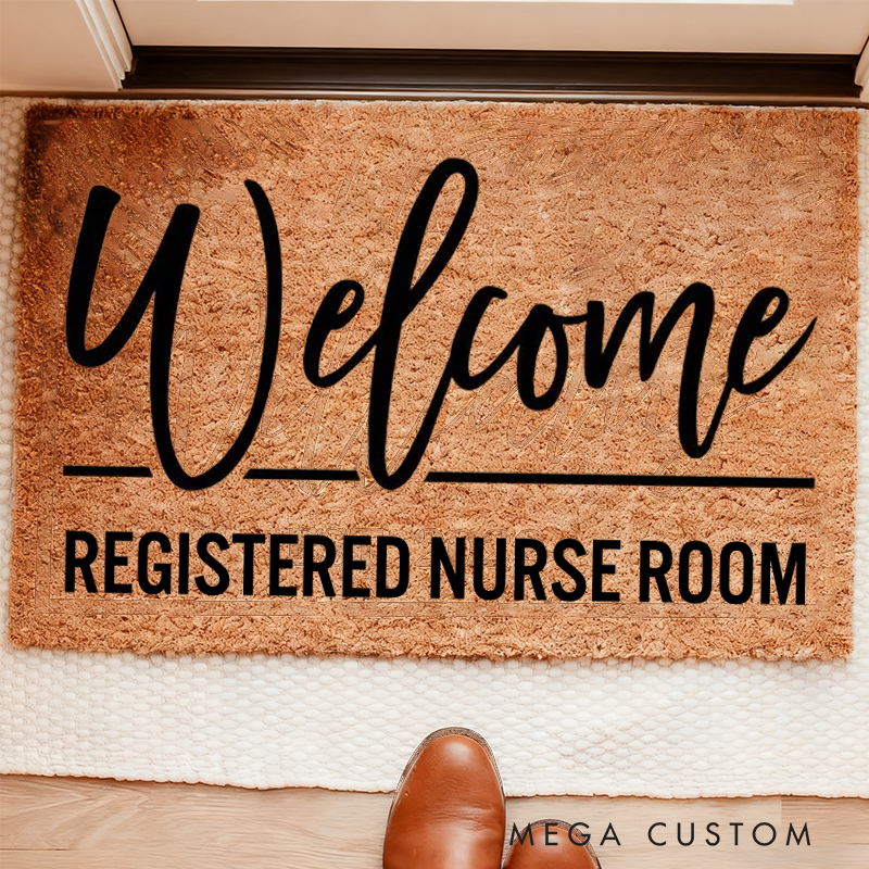 Personalized Nurse Doormat Nurse Appreciation Gift Housewarming Gift 