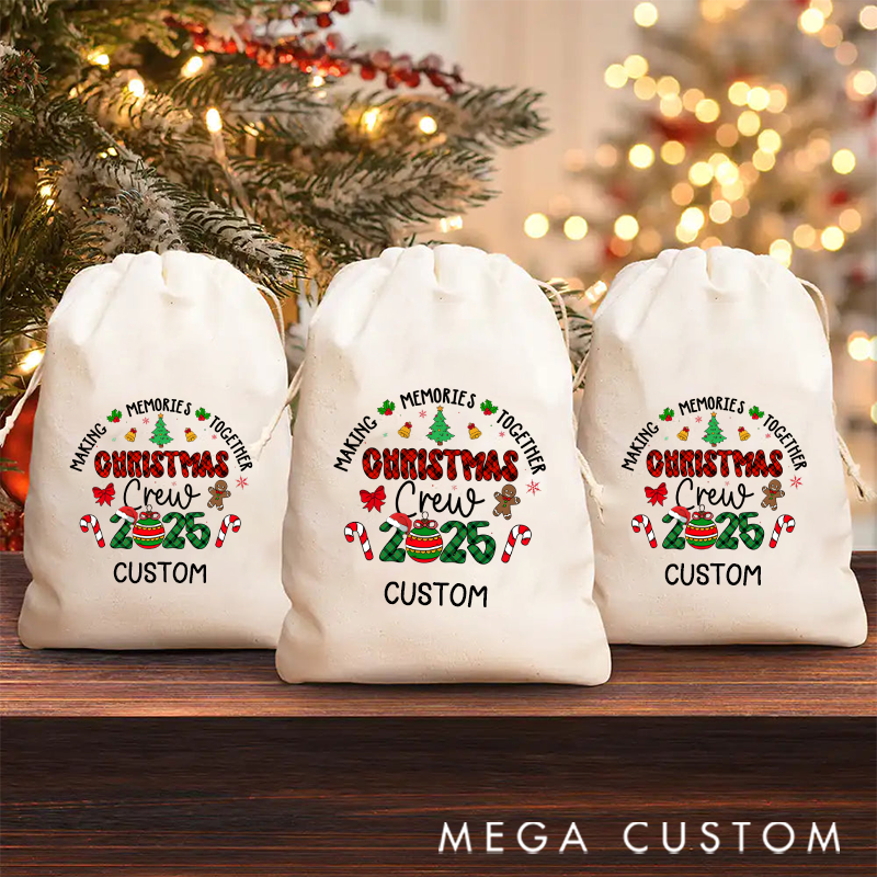 Personalized Christmas Family Reunion Creating Memories Together Christmas Sack