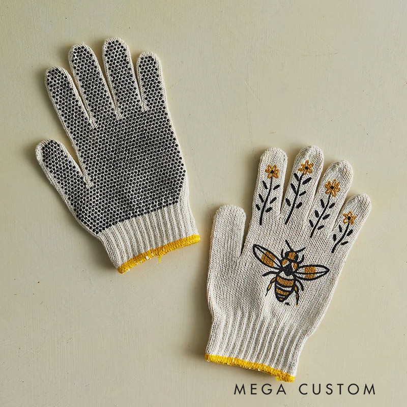 Personalized Lavender Gardening Gloves Flower Work Gloves Gardening Protective Gloves Gardening Lovers Gifts