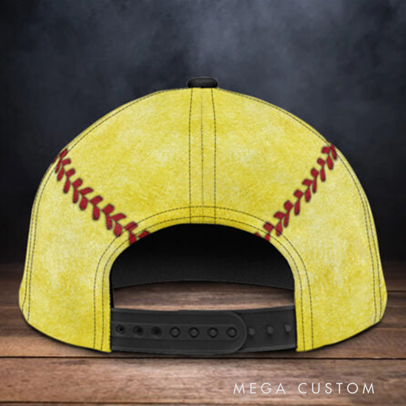 Personalized Softball Cap with Eye-Catching Torn Design and Custom Name & Number  