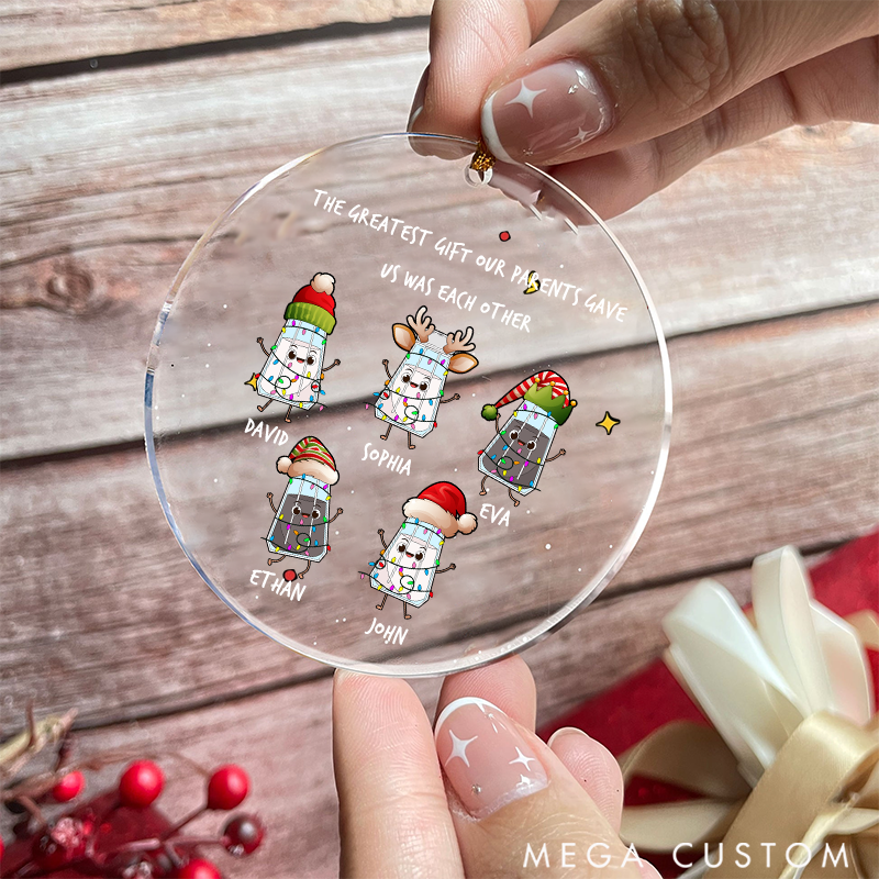 Personalized Acrylic Ornament Interesting Pepper Jar Theme