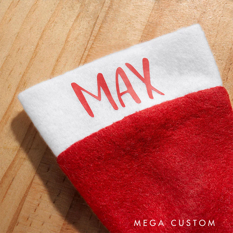 Personalized Santa Hat Table Cutlery Holder Name Place Setting Christmas Dinner Decor Party Supplies Favors for Family Friend