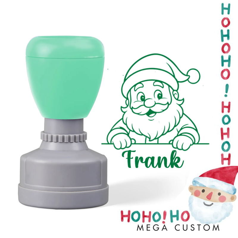 Personalized Merry Christmas Santa Claus Stamp Christmas Gift for Kids Christmas Toddler Gifts