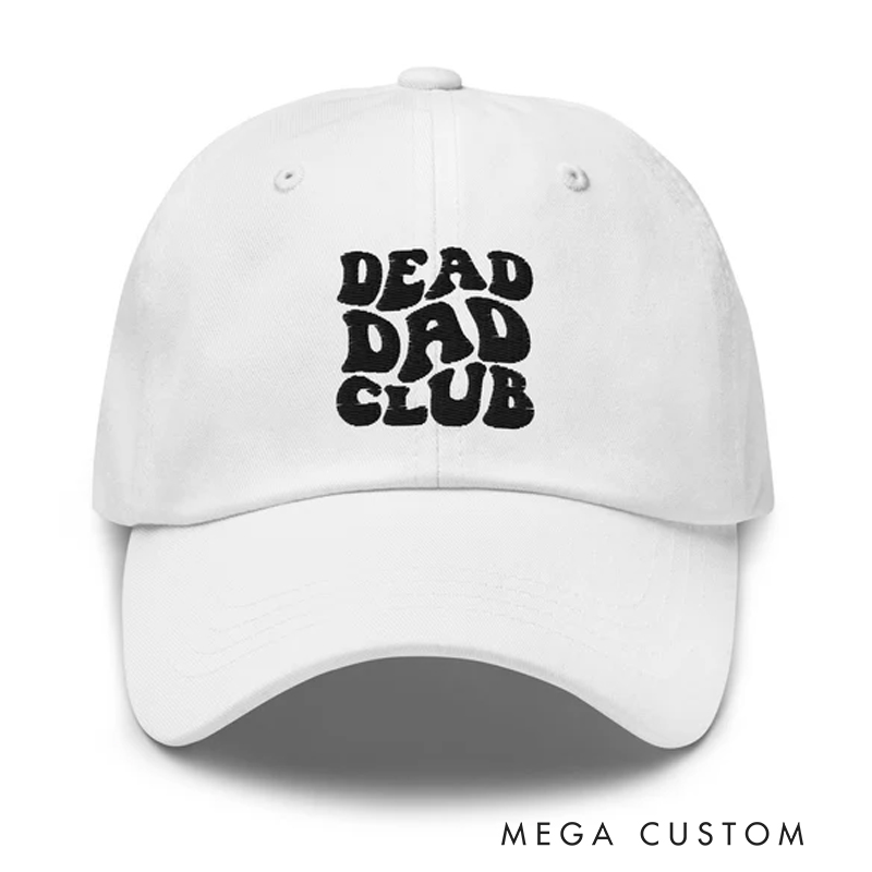 Personalized Dead Dad Club Hat Sympathy Gift for Loss of Dad