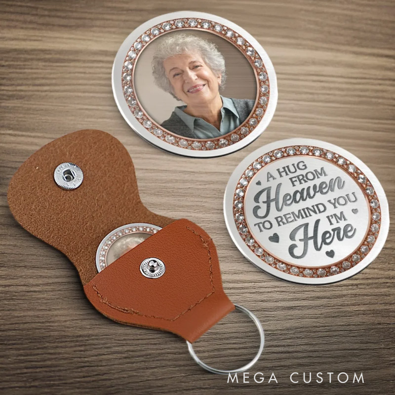 Personalized Photo Pocket Hug Memorial Sympathy Gifts for Loss of Loved One In My Heart Always With You