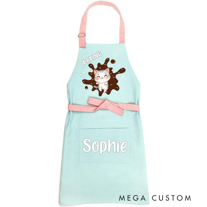 Personalized Colorful Flower Nail Art Adjustable Apron with Name and Pocket Birthday Beauty Salon Opening Gift for Nail Technicians Enthusiasts