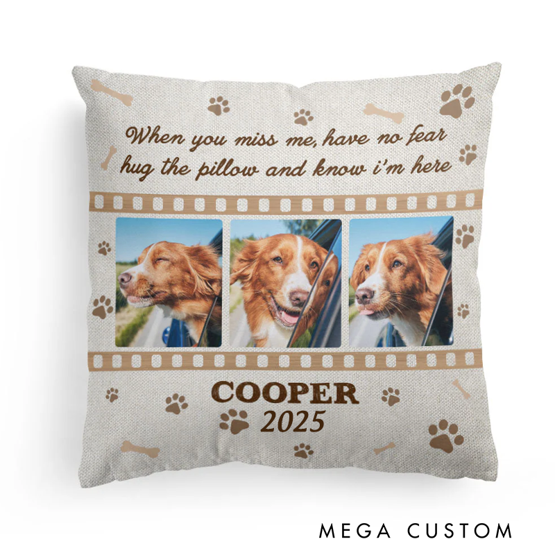 Personalized Dog Lover Photo Four Paws One Heart Throw Pillows