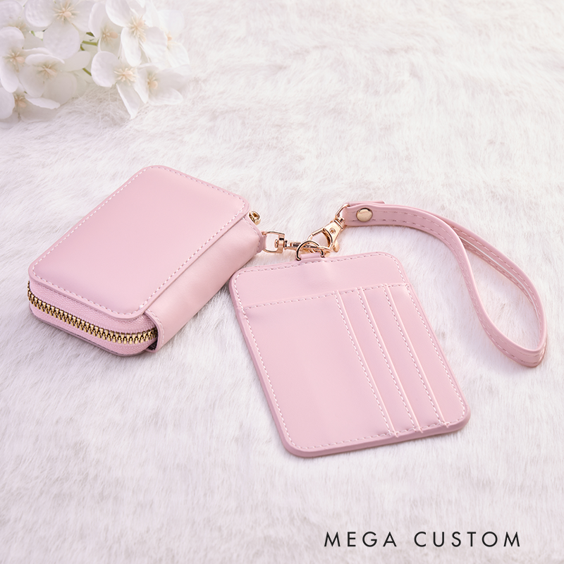 Personalized Leather Name Wallet Custom Folding Bag Women Party Favors Gifts Holiday Gifts 