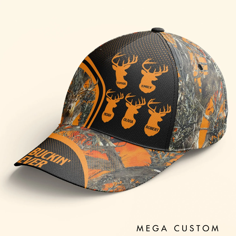 Personalized 3D Hunting Classic Cap Custom Dad Grandpa Father Hunting Cap Gift Hunting Enthusiasts