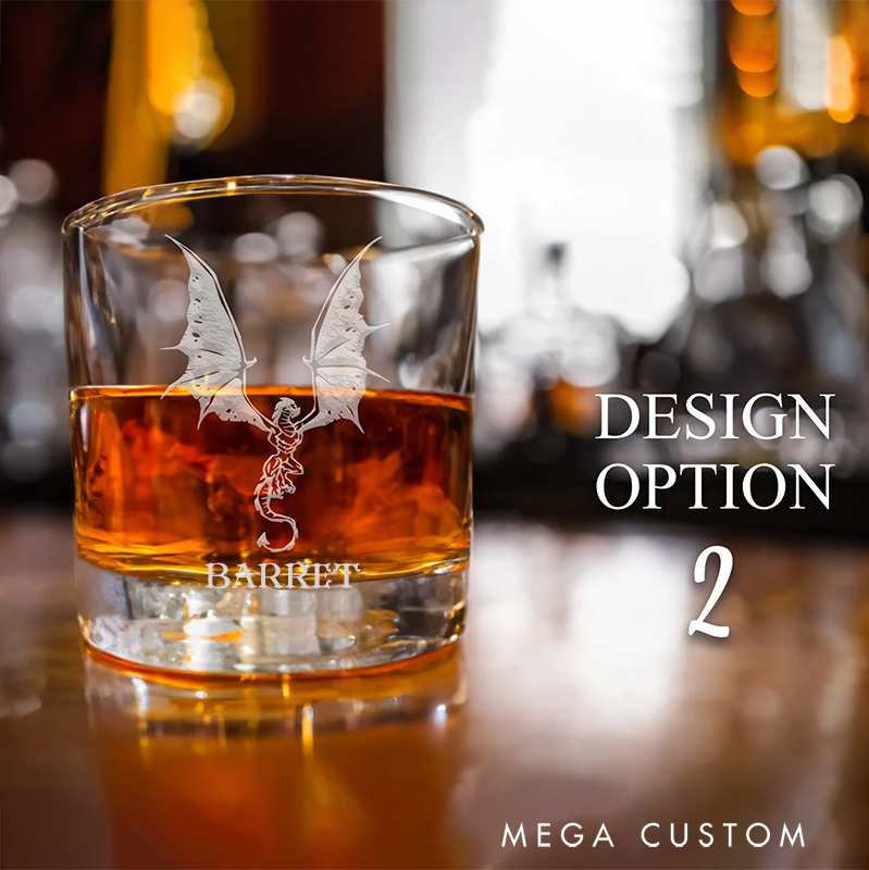 Personalized Gamers Whiskey Glasses Custom Game Lover Whiskey Glass for Role-Playing Game Enthusiasts Gifts