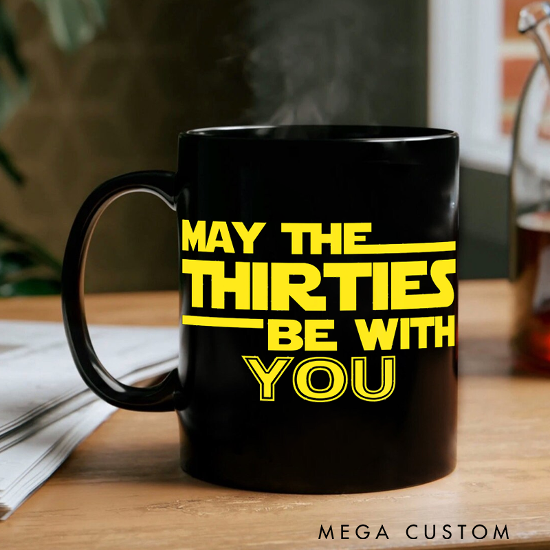 Personalized Be with You Funny Coffee Mug Custom Nerd Sci-Fi Geek Gift