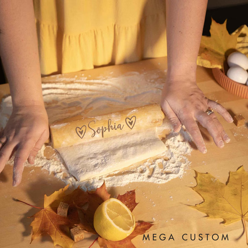 Personalized Baking Tools Set with Name Engraved Kitchen Cooking Utensils Set for Mum Birthday Gift for Bakers Baking Lover Gift