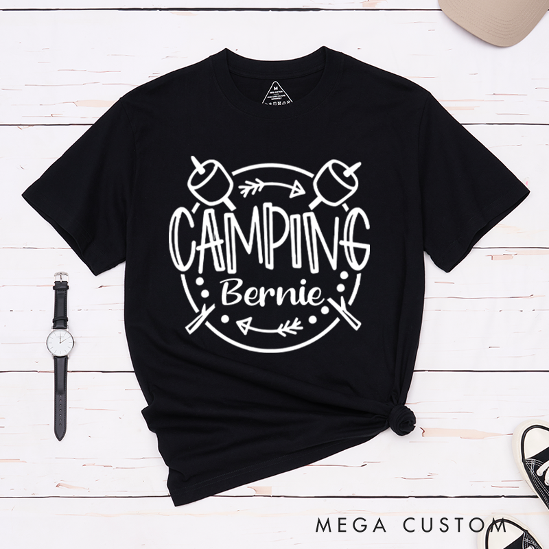 Personalized Camping Crew T-Shirt Family Camping Shirt Gift for Hiking Campers Adventure Outdoors Lover