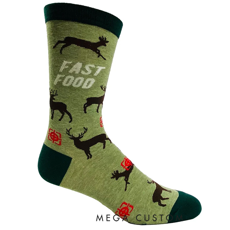Personalized Mens Socks Funny Dad Socks Funny Hunting Socks Hunter Gifts for Husband Boyfriend