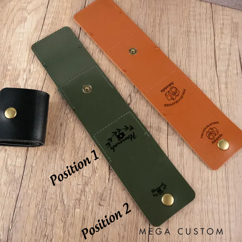 Personalized Leather Card Holder Custom Sd Card Holder Gift For Photography Enthusiasts Sd Leather Card Holder