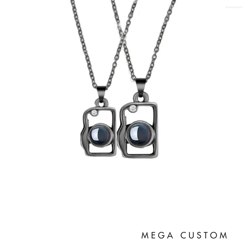 Personalized Photo Brass Heart Necklace With Picture Inside Mini Camera Locket Necklace Birthday Gifts