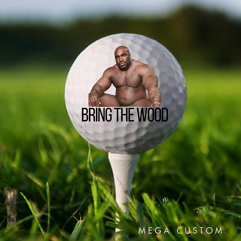 Personalized Funny Golf Ball Featuring Hilarious Character Print for Golf Enthusiasts  
