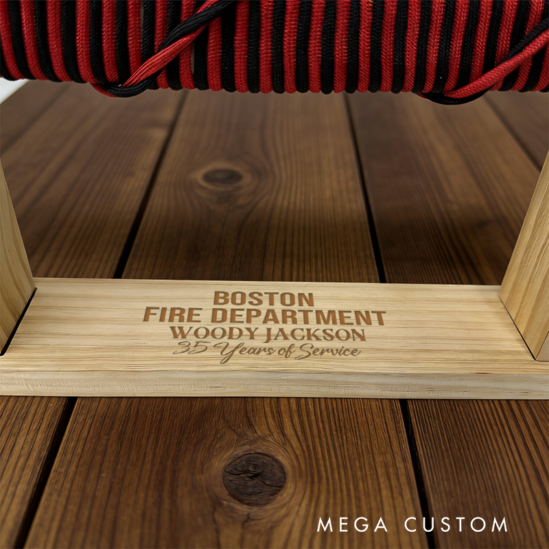 Personalized Firefighter Wooden Axe Custom Engraved Gift for Appreciation and Honor