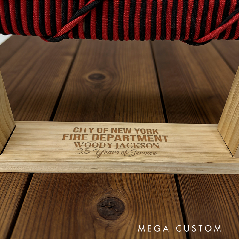 Personalized Firefighter Wooden Axe Custom Engraved Gift for Appreciation and Service