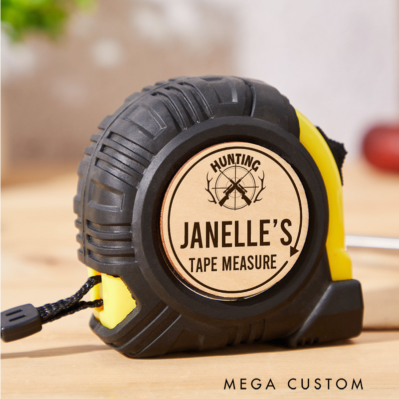 Personalized Custom Hunting Tape Measure Engraved Tape Measure Tool Gifts for Husband Grandpa