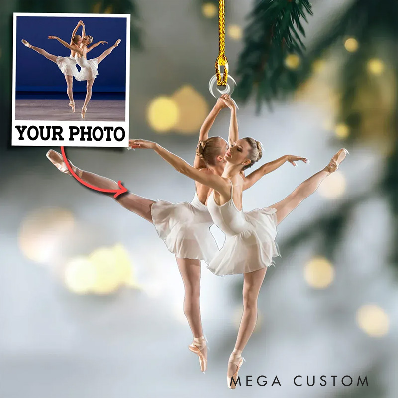 Personalized Photo Gifts For Ballerina Christmas Acrylic Ornament Dance Lovers Christmas Gift Dancer Xmas Gift Christmas Decor