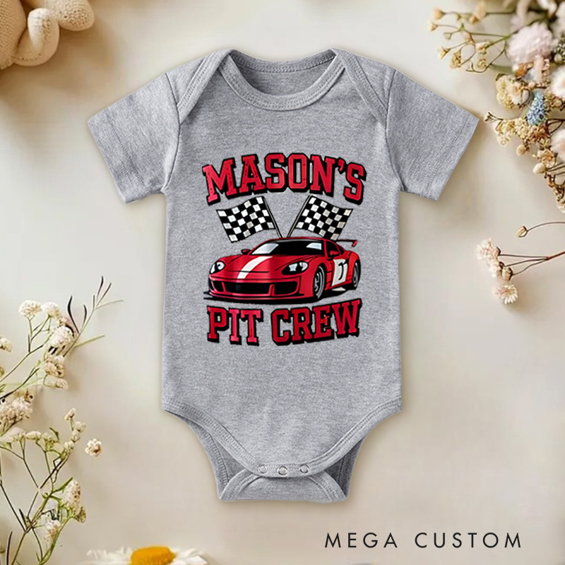 Personalized Race Car Birthday Matching Shirts Two FastBirthday Baby Bodysuit