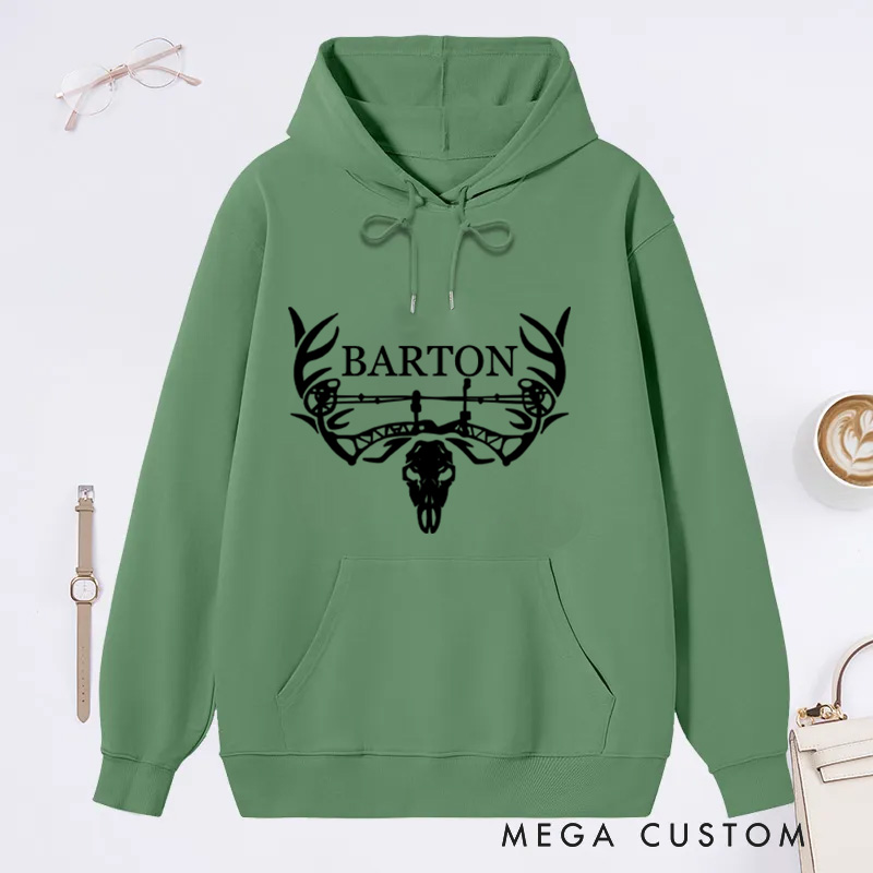 Personalized Bow Hunter Hoodie Hoodie Hunting Sweatshirt Archery Inspired Sweatshirt Outdoorsman Enthusiast Hoodie Gift for Hunting