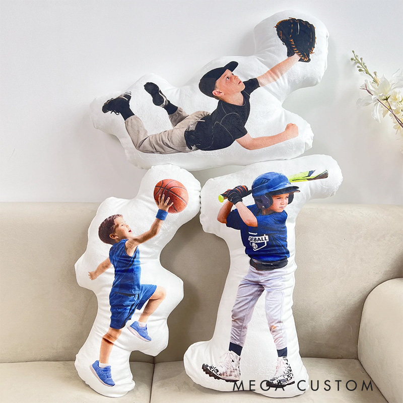 Personalized Ballerina Girl Ballet Dancing Daughters Shaped Pillow Dancing Photo Pillow Dance Lover Gift for Kids Friend Granddaughter