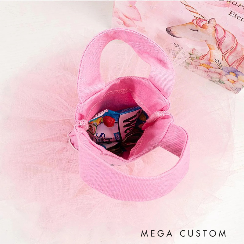 Personalized Mini Tutu Tote Bag with Name Perfect Birthday Gift for Ballet Lovers and Girls