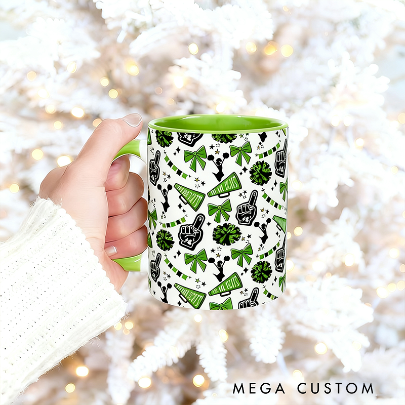Personalized Cheerleading Mug with Custom Design Perfect for Cheerleaders and Fans