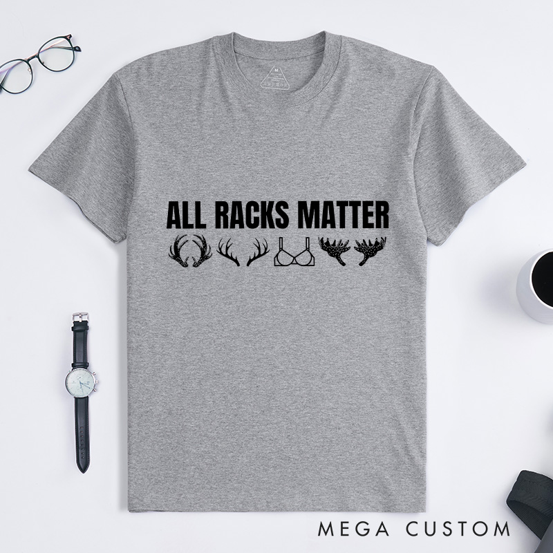 Personalized All Racks Matter Shirt Deer Hunting Shirts Hunting Gift for Him Fathers husband