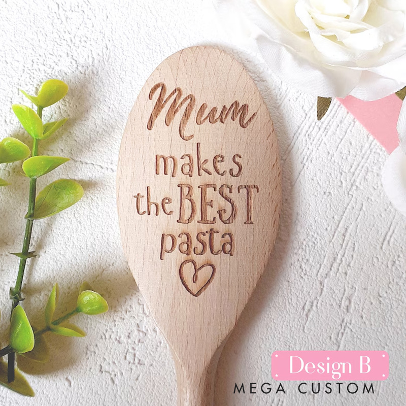 Personalized the Best Cakes Spoon with Name Wooden Baking Spoon for Baking Lover Baker Mom Grandma Baking Lover Gift
