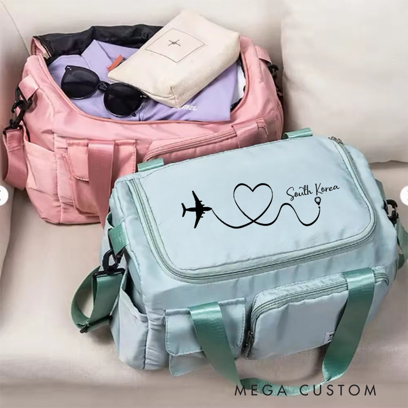 Personalized Destination Travel Bag Gift for Travel Enthusiasts 