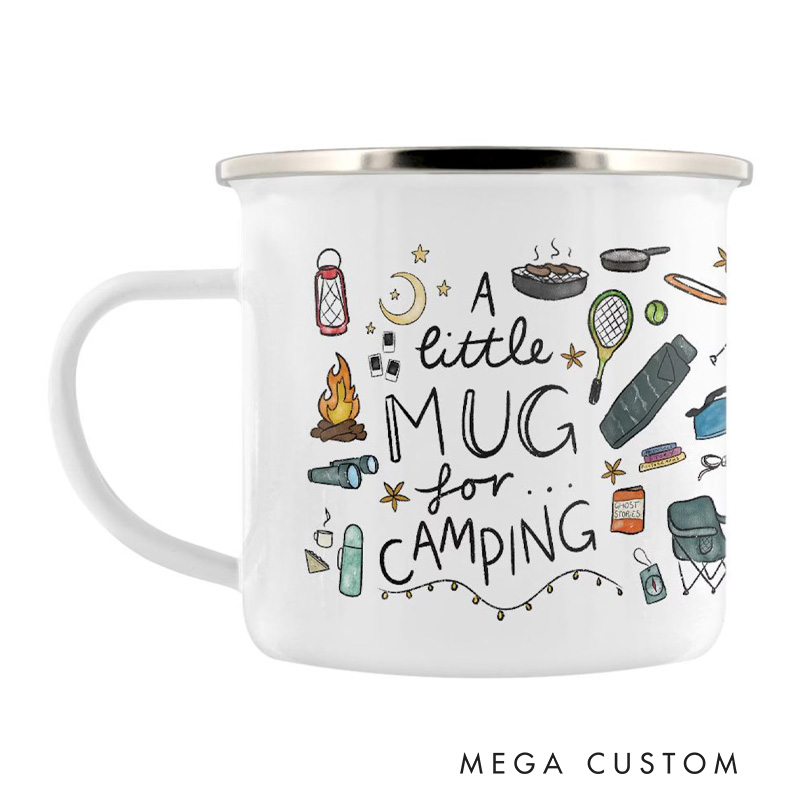 Personalized a Little Mug for Camping Custom Camp Mugs Adventure Mountain Mugs Gift for Kid Outdoor Enthusiasts