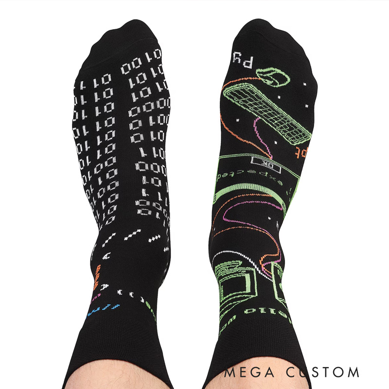 Personalised Cool Socks for It Staff Gift for Programmer Gift for It for Computer Tech Scientist Funny Socks