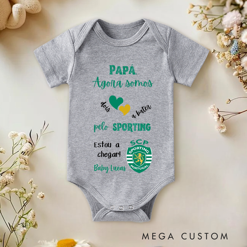 Personalized Body Sporting I'm Not Born Yet and I'm Already Sporting Baby Onesie Father's Day Gifts
