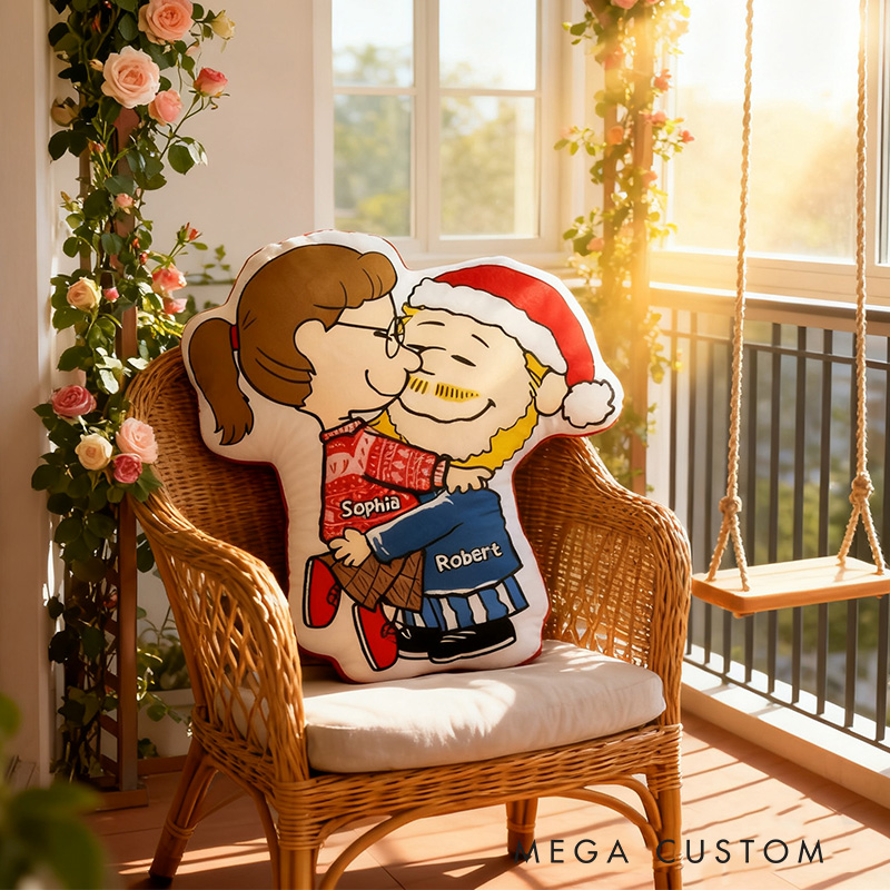 Personalized Snuggle Season Shaped Pillow for Lovers Couples Pillow Christmas Gift for Anime Cartoon Lovers