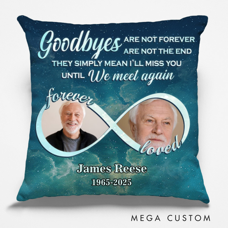 Personalized Memorial Pillow Custom Photo Hug This Pillow When You Miss Me Double Sided Pillow Sympathy Memorial Gift for Family 