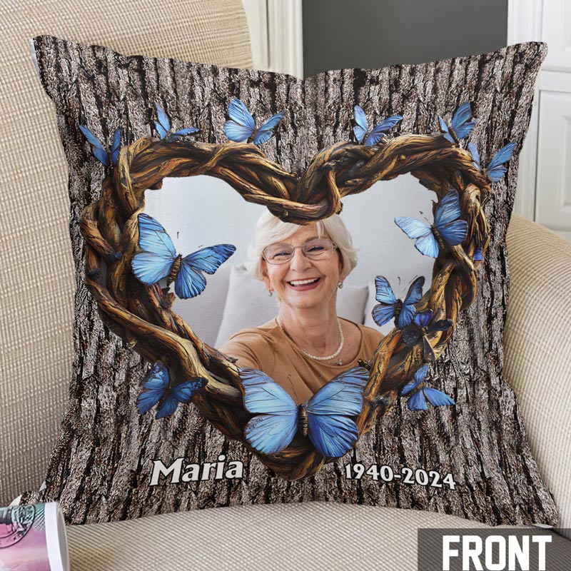 Personalized Memorial Photo Throw Pillow Hug This Pillow Graphic 3D Print Pillow Memorial Gift for Loss of Loved One