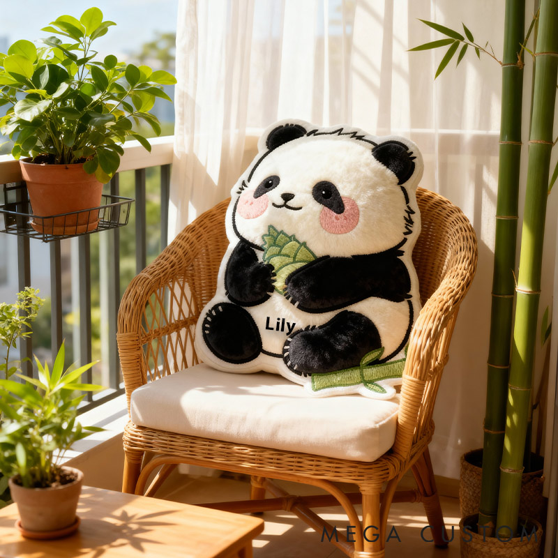 Personalized Graphic 3D Print Panda Paradise Pillow for Travel Lovers