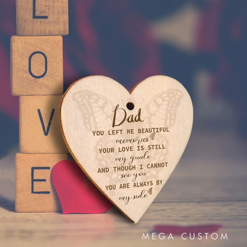 Personalized Picture Frame In Memory of Dad Remembrance Grief Bereavement Gifts Loss of Father Sympathy Gift 