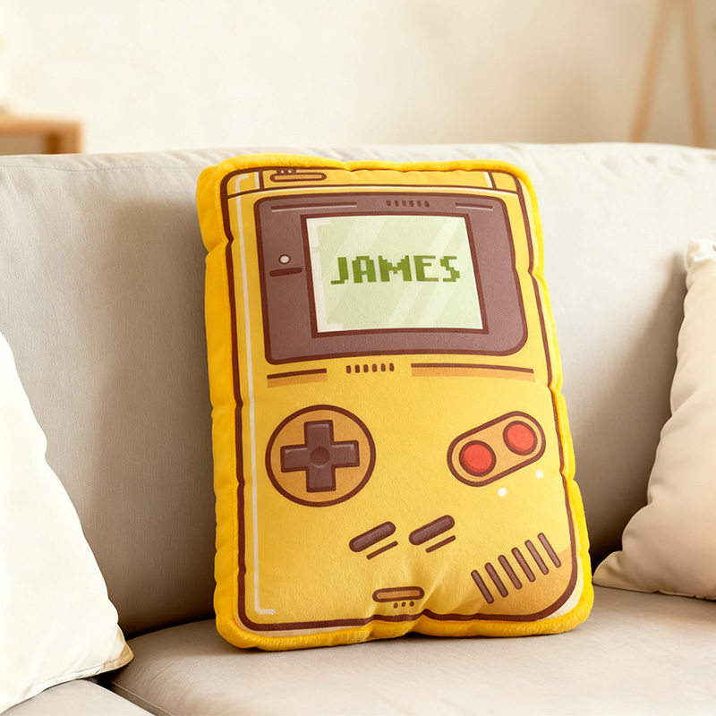 Personalized Graphic 3D Print Retro Style Game Console Shaped Pillow for Game Lovers Plush Pillow Christmas Gift for Kids