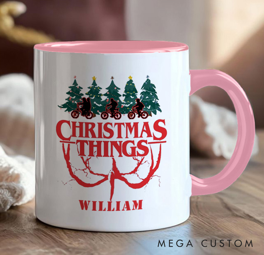 Personalized Christmas Things Cyclist Coffee Mug Funny Bicycle Gift Lover Mug Cyclist Gift Mountain Biker Gift Cycling Gift Bike Gift Bicyclist Mug Colour Options Available