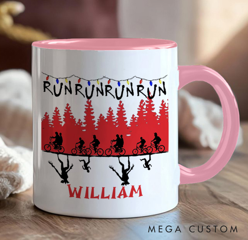 Personalized Christmas Things Cyclist Coffee Mug Funny Bicycle Gift Lover Mug Cyclist Gift Mountain Biker Gift Cycling Gift Bike Gift Bicyclist Mug Colour Options Available