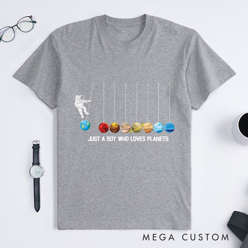 Personalized Astronaut Spaceman Planets Funny Space Dwarf Solar System Astronomy T-Shirt Space Geeks Gifts