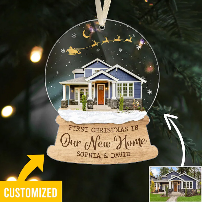Personalized New Home Photo Ornament Custom New Home Gift Our New Home Ornament Housewarming Ornament Gift 2025