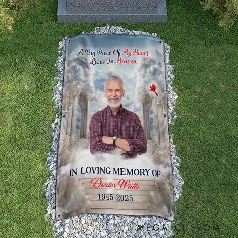 Personalized Heaven Gate Sky Grave Blanket Waterproof Blanket Remembrance Gift 