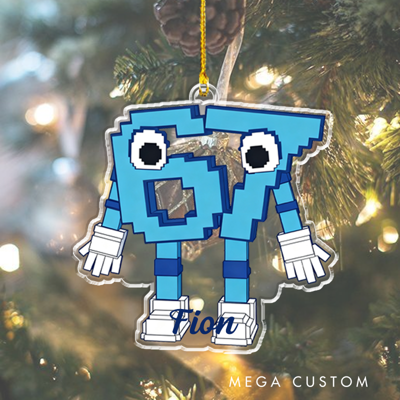 Personalized 67 Meme Christmas Ornament Gift Custom Holiday Gift Funny Christmas Decoration Unique Christmas Ornament for Game Geek Lover